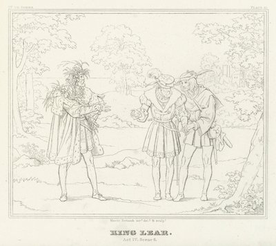 King Lear, Act IV, Scene 6 by Friedrich August Moritz Retzsch