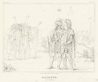 Macbeth, Act I, Scene 3 by Friedrich August Moritz Retzsch