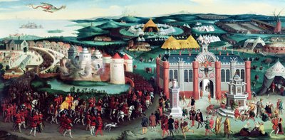 Meeting at the Field of the Cloth of Gold, 7th June 1520, after Hans Holbein the Elder by Friedrich Bouterwek