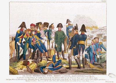 The Death of Marshal Duroc at the battle of Bautzen, 22nd May 1813 by Friedrich Campe