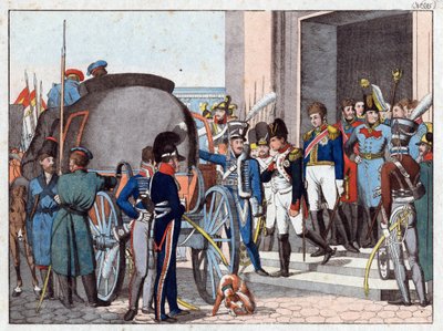 The Departure of Napoleon to the Island of Elba by Friedrich Campe