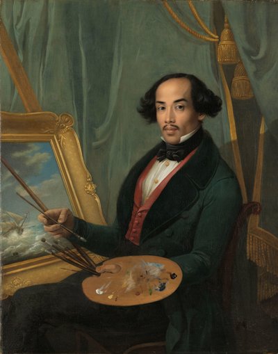 Portrait of Raden Syarif Bustaman Saleh by Friedrich Carl Albert Schreuel (attributed to)
