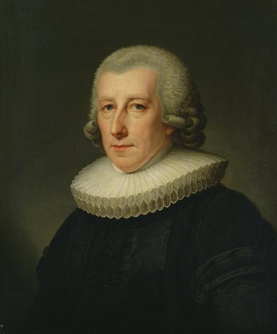 Portrait of Pastor Johann Bernhard Klefeker by Friedrich Carl Groger