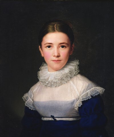 Portrait of Lina Groger, the Foster Daughter of the Artist by Friedrich Carl Groger