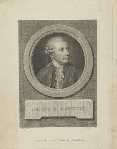 Portrait of Friedrich Gottlieb Klopstock by Friedrich Christian Gottlieb Geyser