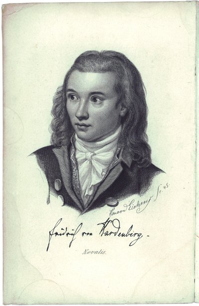 Portrait of the poet Novalis by Friedrich Eduard Eichens