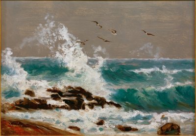 Surf with East Wind on Arran by Friedrich Ernst Morgenstern