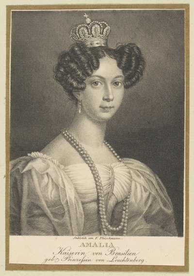 Amélie of Leuchtenberg, Empress of Brazil by Friedrich Fleischmann