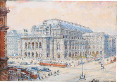 View of the Vienna State Opera by Friedrich Frank
