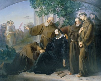The Death of Torquato Tasso by Friedrich Friedländer Ritter von Malheim