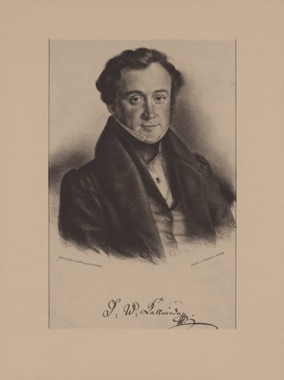 Portrait of the Composer Jan Kalivoda by Friedrich Gustav Schlick