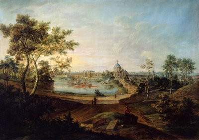 View of the Great Palace in Oranienbaum by Friedrich Hartmann Barisien