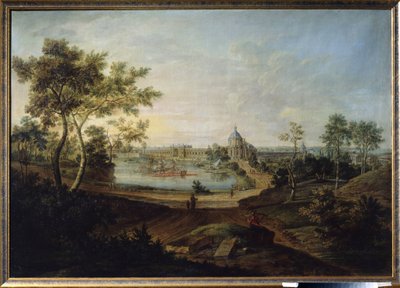 View of the Great Palace in Oranienbaum, built by architect Antonio Rinaldi for Empress Catherine II the Great by Friedrich Hartmann Barisien