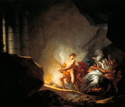 Orpheus and Eurydice in Hades by Friedrich Heinrich Fuger