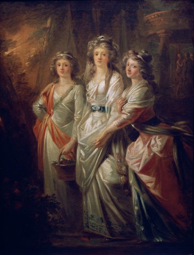 The Countesses Elisabeth, Christiane, and Marie Karoline von Thun by Friedrich Heinrich Fuger