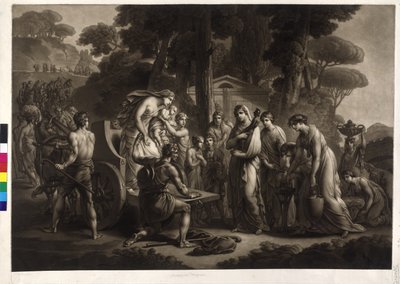 Lucius Albinus Offering the Vestal Virgins His Carriage by Friedrich Heinrich Fuger