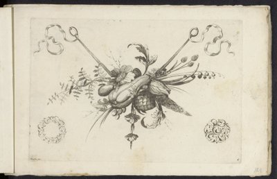 Festoon with Flowers, Leaves and Fruits by Friedrich Jacob Morisson