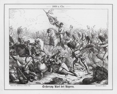 Archduke Charles of Austria at the Battle of Aspern-Essling by Friedrich Kaiser