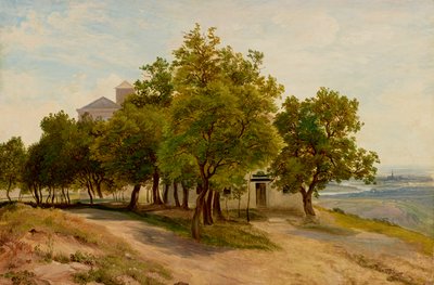 Group of Trees on the Kahlenberg with View of Vienna by Friedrich Loos