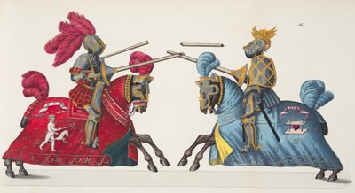Two Knights at a Tournament, Plate from 
