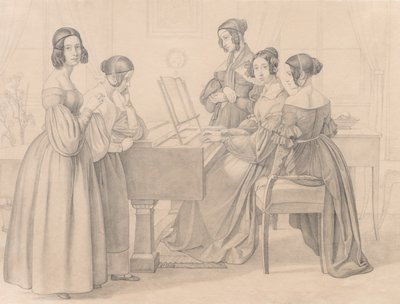Musicale at the Prellers by Friedrich Preller