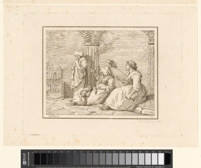 Spinning Women by Friedrich Rehberg