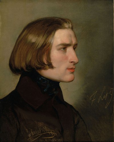 Portrait of the Composer Franz Liszt by Friedrich Ritter von Amerling