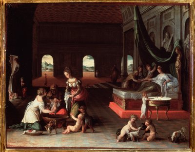 Birth of a Child by Friedrich Sustris