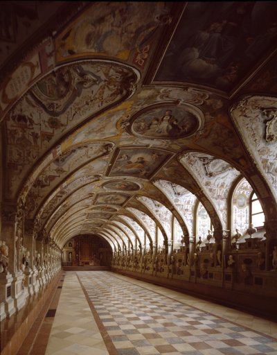 View of the Antiquarium of the Royal Palace by Friedrich Sustris