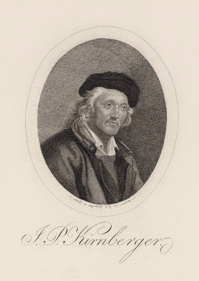Portrait of the Composer Johann Philipp Kirnberger by Friedrich Wilhelm Bollinger