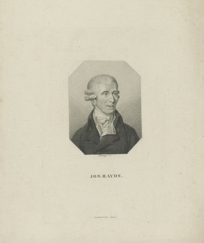 Portrait of the Composer Joseph Haydn by Friedrich Wilhelm Bollinger