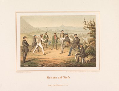 Mensur on Stofs. Images from German Student Life by Friedrich Wilhelm Geiling