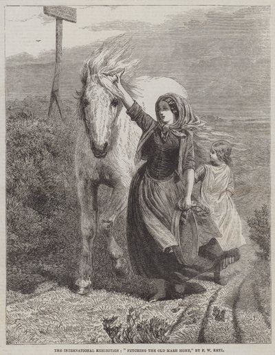 Fetching the Old Mare Home by Friedrich Wilhelm Keyl