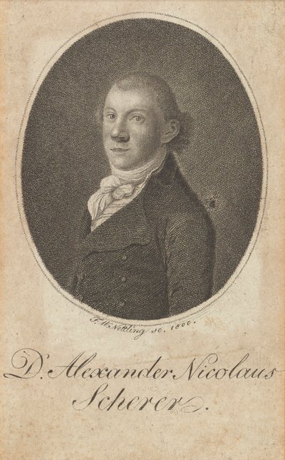 Portrait of Alexander Nicolaus Scherer 1771-1824, 1800 by Friedrich Wilhelm Nettling