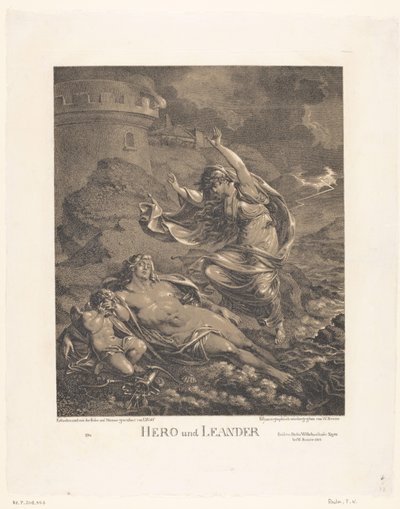 Hero and Leander by Friedrich Wilhelm Reuter