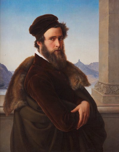 Bearded Man Jacob Becker, called Becker von Worms by Friedrich Wilhelm von Schadow