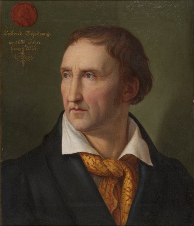 Portrait of Johann Gottfried Schadow by Friedrich Wilhelm von Schadow