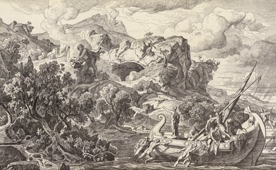 Odysseus Departing the Island of the Cyclopes by Friedrich the Elder Preller
