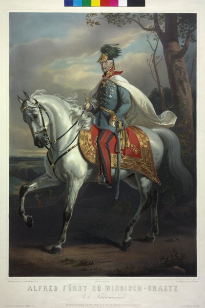 Alfred, Prince of Windisch-Graetz, Imperial and Royal Field Marshal by Friedrich von Amerling