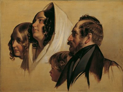 The Family of Johann Count von Majláth by Friedrich von Amerling