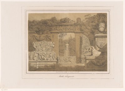 Architectural Fantasy with Antique Elements by Friedrich von Gärtner