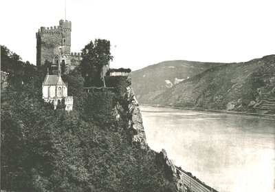 Rheinstein Castle on the River Rhine, Germany by Frith and Co