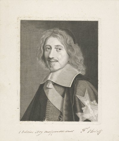 Portrait of Chancellor Michel Le Tellier by Frits Ohrloff (signed by artist)