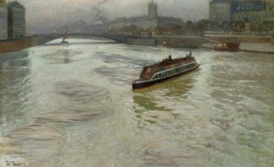 The Seine in November by Fritz Thaulow