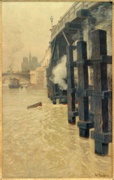 The Seine in December by Fritz Thaulow