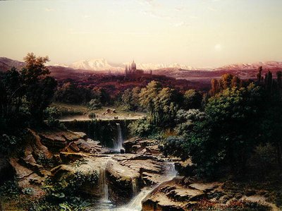 View of the Royal Monastery of San Lorenzo de El Escorial by Fritz Bamberger