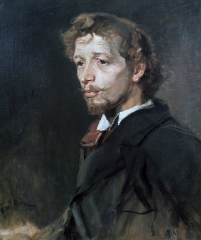 Portrait of a Young Man by Fritz Karl Hermann von Uhde