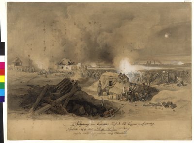 Siege of Komorn by the k. k. Troops in April 1849 by Fritz L
