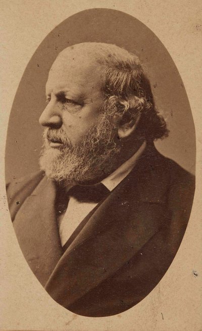 Portrait of the composer Ferdinand von Hiller by Fritz Luckhardt