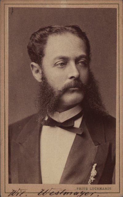 Portrait of the composer Wilhelm Westmeyer by Fritz Luckhardt